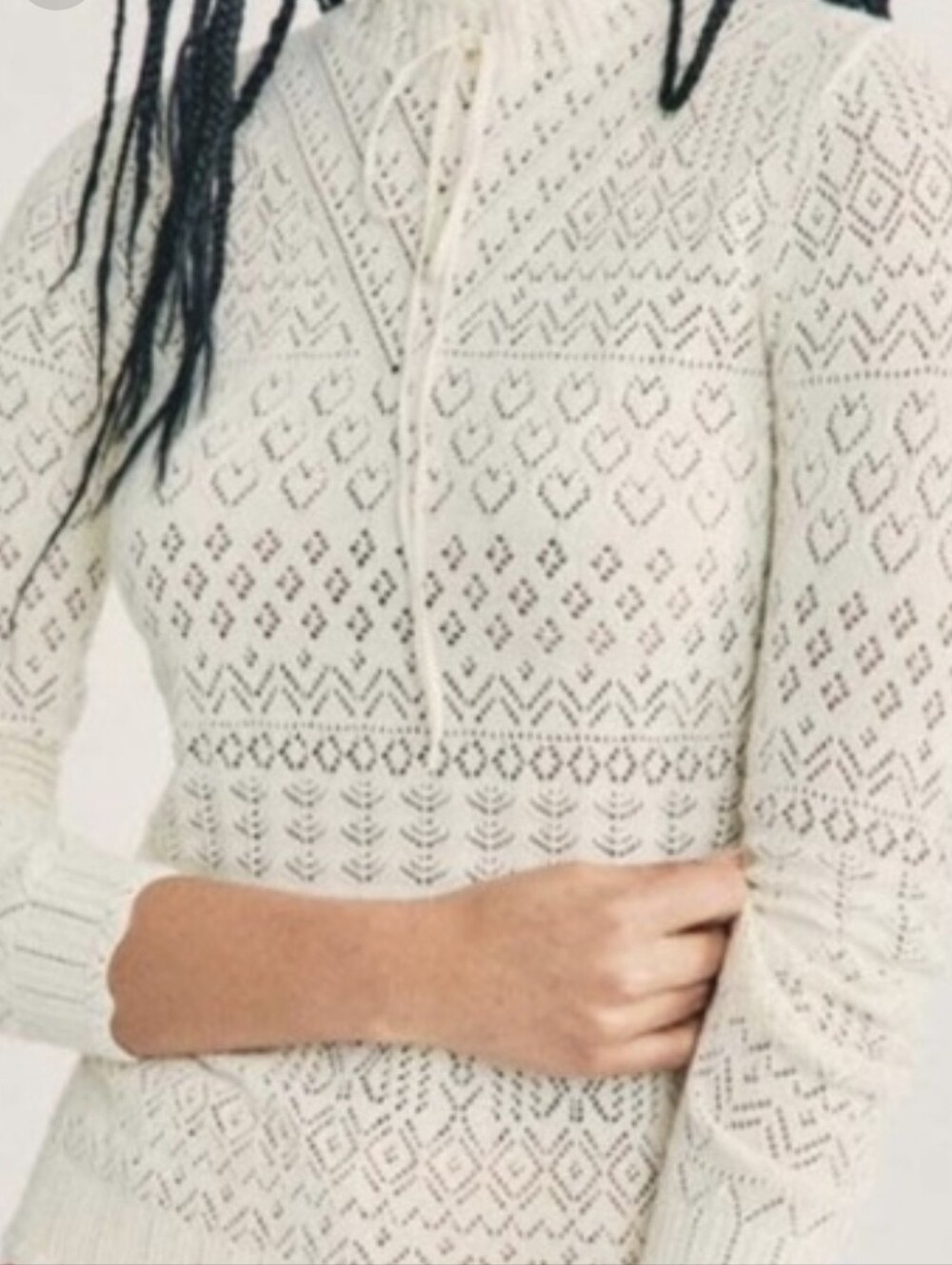 LoveShackFancy Cream Ramy Pullover